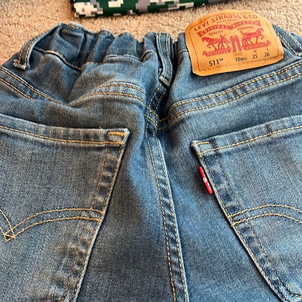 Levi’s 511 Kids Denim blue Straight Leg Jeans Size 10 Regular